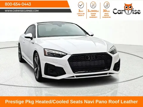 White 2021 Audi A5 45 S line Prestige for sale in Gurnee, IL
