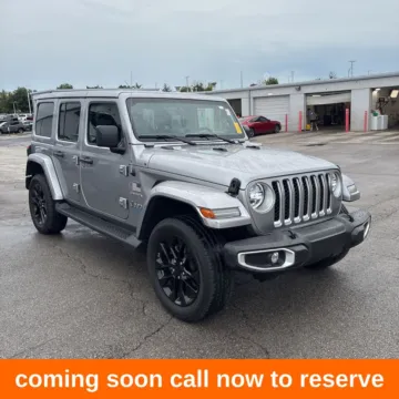 Silver 2021 Jeep Wrangler Unlimited Sahara 4xe for sale in Gurnee, IL