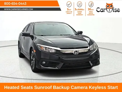 Black 2016 Honda Civic EX-T for sale in Gurnee, IL