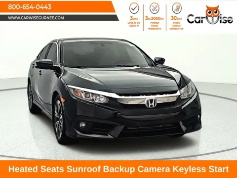 Black 2016 Honda Civic EX-T for sale in Gurnee, IL
