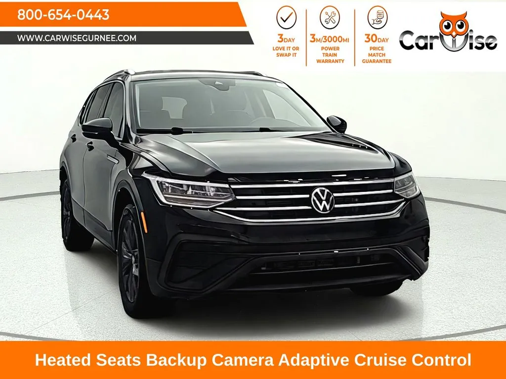 Black 2024 Volkswagen Tiguan 2.0T SE for sale in Gurnee, IL