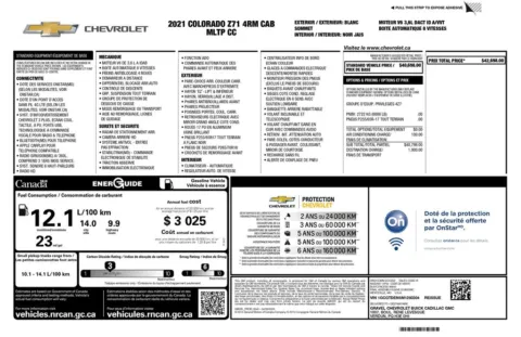 Another view of 2021 Chevrolet Colorado Z71 for sale in Gurnee, IL at CarWise Gurnee
