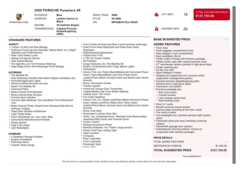 Another view of 2020 Porsche Panamera 4S for sale in Gurnee, IL at CarWise Gurnee