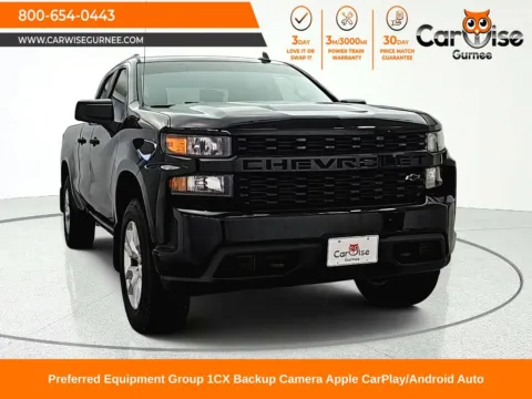 Black 2020 Chevrolet Silverado 1500 Custom for sale in Gurnee, IL