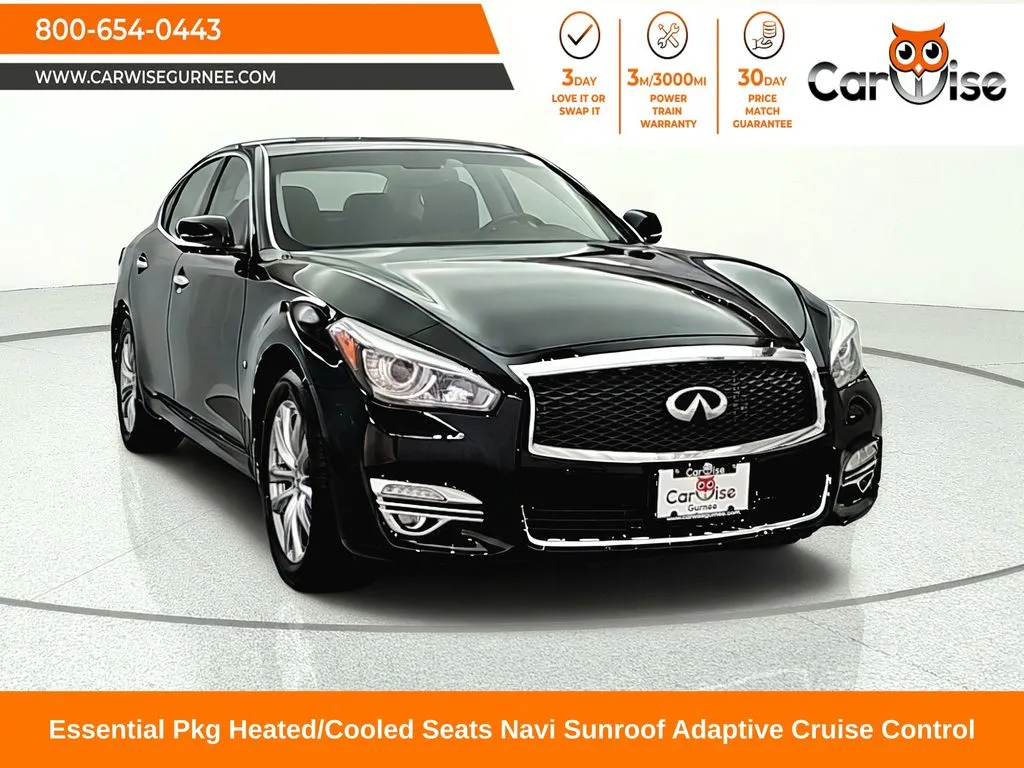 Black 2018 INFINITI Q70 3.7X for sale in Gurnee, IL