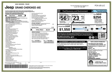 Another view of 2023 Jeep Grand Cherokee 4xe for sale in Gurnee, IL at CarWise Gurnee