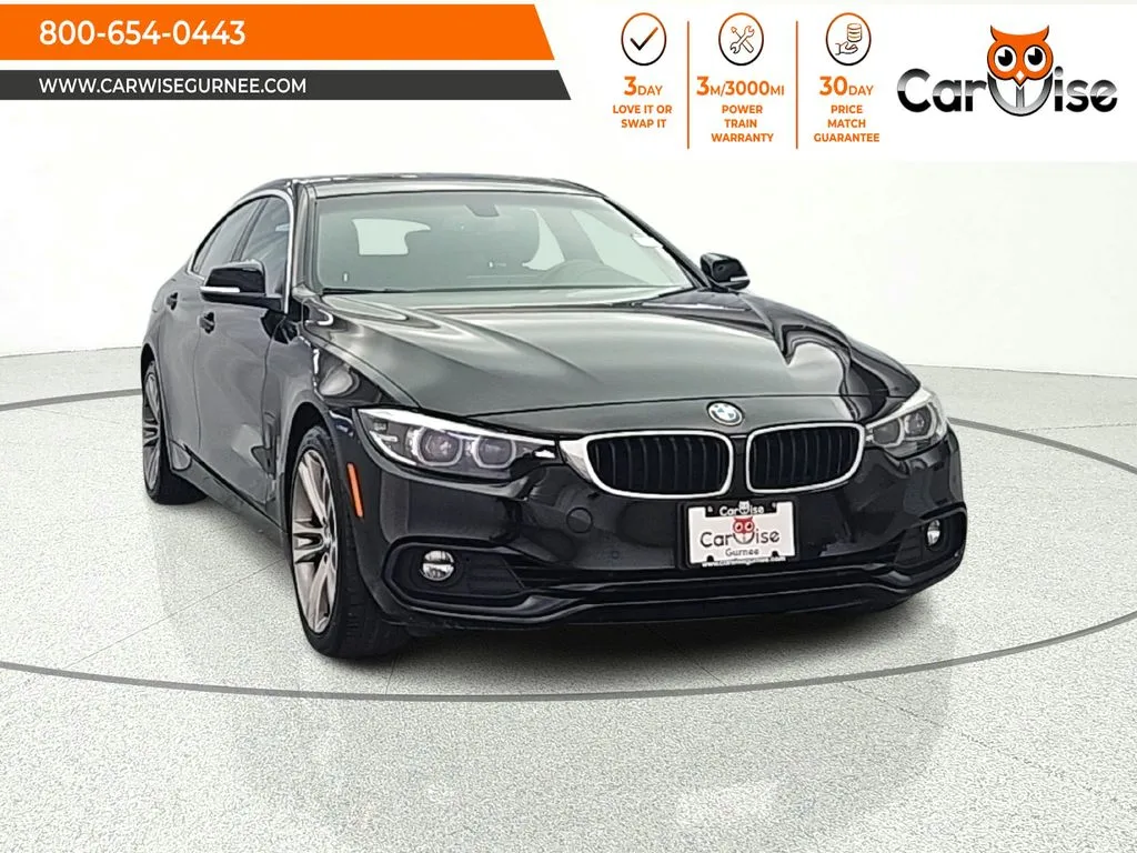Black 2019 BMW 4 Series 430i Gran Coupe for sale in Gurnee, IL
