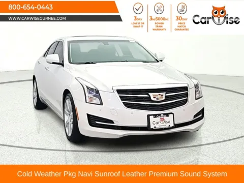 White 2017 Cadillac ATS 2.0L Turbo Luxury for sale in Gurnee, IL