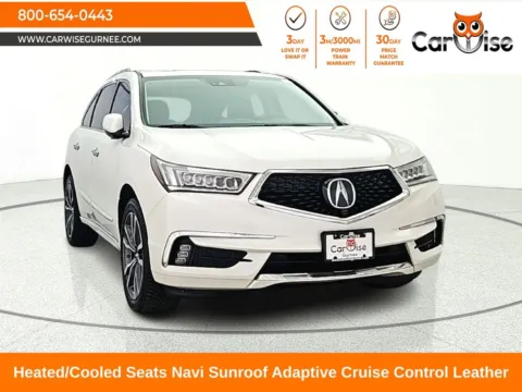 White 2019 Acura MDX 3.5L Advance Package for sale in Gurnee, IL