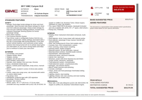 Another view of 2017 GMC Canyon SLE1 for sale in Gurnee, IL at CarWise Gurnee
