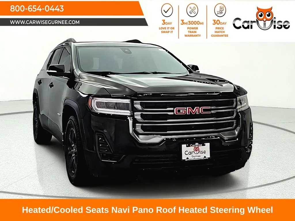 Black 2022 GMC Acadia AT4 for sale in Gurnee, IL