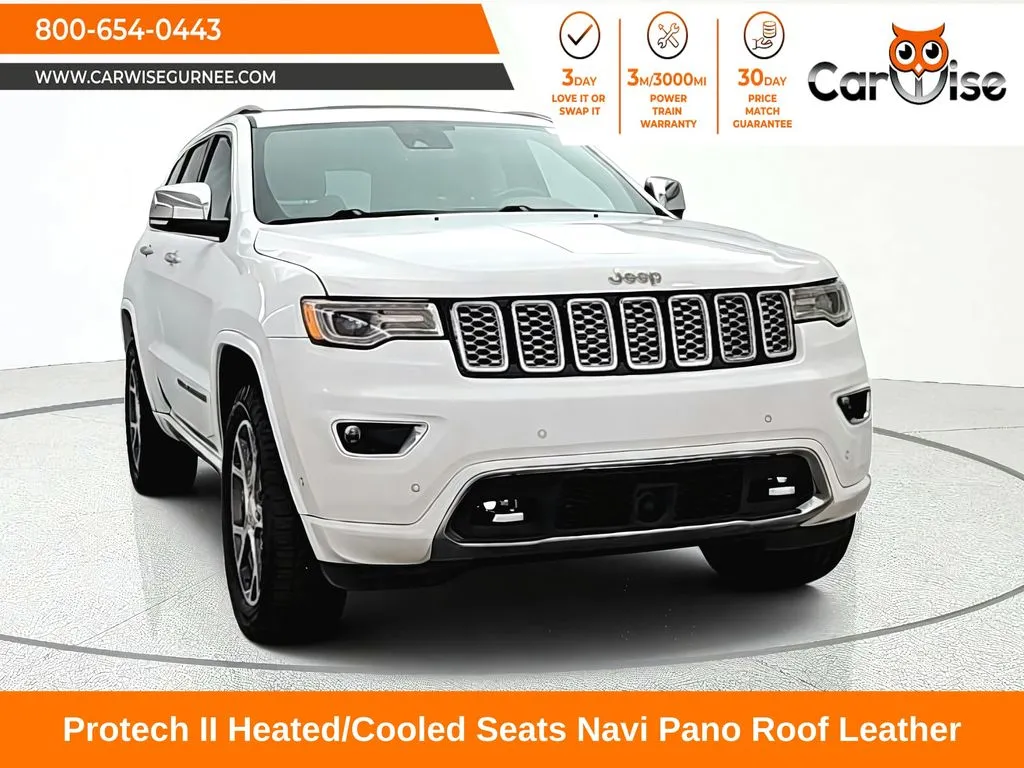 White 2021 Jeep Grand Cherokee Overland for sale in Gurnee, IL