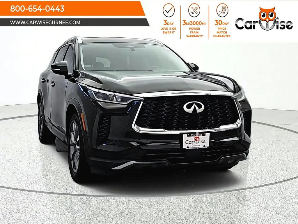 Black 2022 INFINITI QX60 LUXE for sale in Gurnee, IL