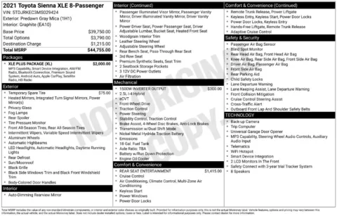 Another view of 2021 Toyota Sienna XLE for sale in Gurnee, IL at CarWise Gurnee