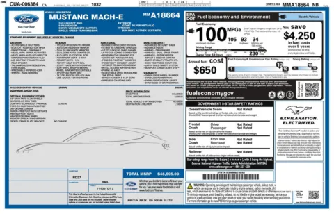 Another view of 2021 Ford Mustang Mach-E Select for sale in Gurnee, IL at CarWise Gurnee
