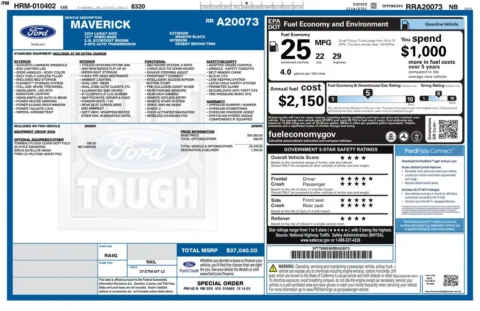 Another view of 2024 Ford Maverick Lariat for sale in Gurnee, IL at CarWise Gurnee