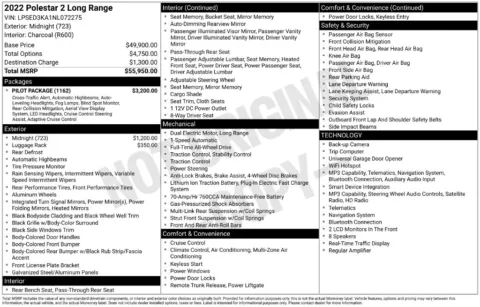 Another view of 2022 Polestar 2 Long Range Dual Motor for sale in Gurnee, IL at CarWise Gurnee