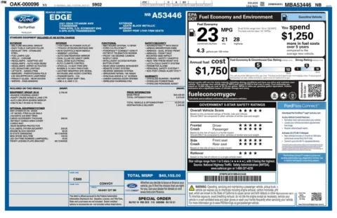 Another view of 2021 Ford Edge Titanium for sale in Gurnee, IL at CarWise Gurnee