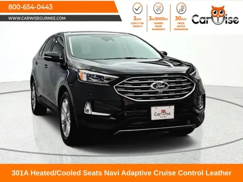 Black 2021 Ford Edge Titanium for sale in Gurnee, IL