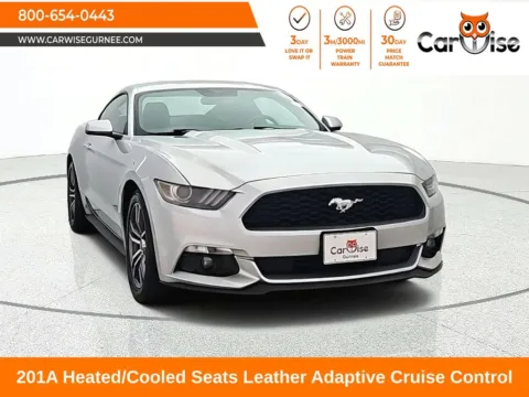 Silver 2015 Ford Mustang EcoBoost Premium for sale in Gurnee, IL