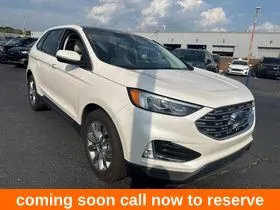 White 2019 Ford Edge Titanium for sale in Gurnee, IL
