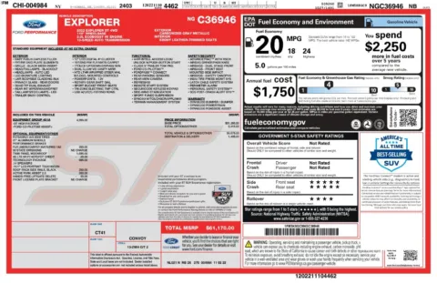 Another view of 2022 Ford Explorer ST for sale in Gurnee, IL at CarWise Gurnee
