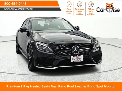 Black 2016 Mercedes-Benz C-Class C 450 AMG for sale in Gurnee, IL