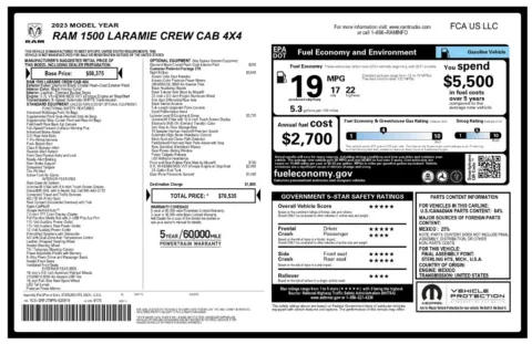Another view of 2023 Ram 1500 Laramie for sale in Gurnee, IL at CarWise Gurnee