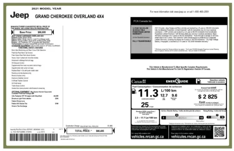 Another view of 2021 Jeep Grand Cherokee Overland for sale in Gurnee, IL at CarWise Gurnee