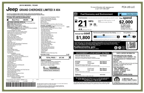 Another view of 2019 Jeep Grand Cherokee Limited X for sale in Gurnee, IL at CarWise Gurnee