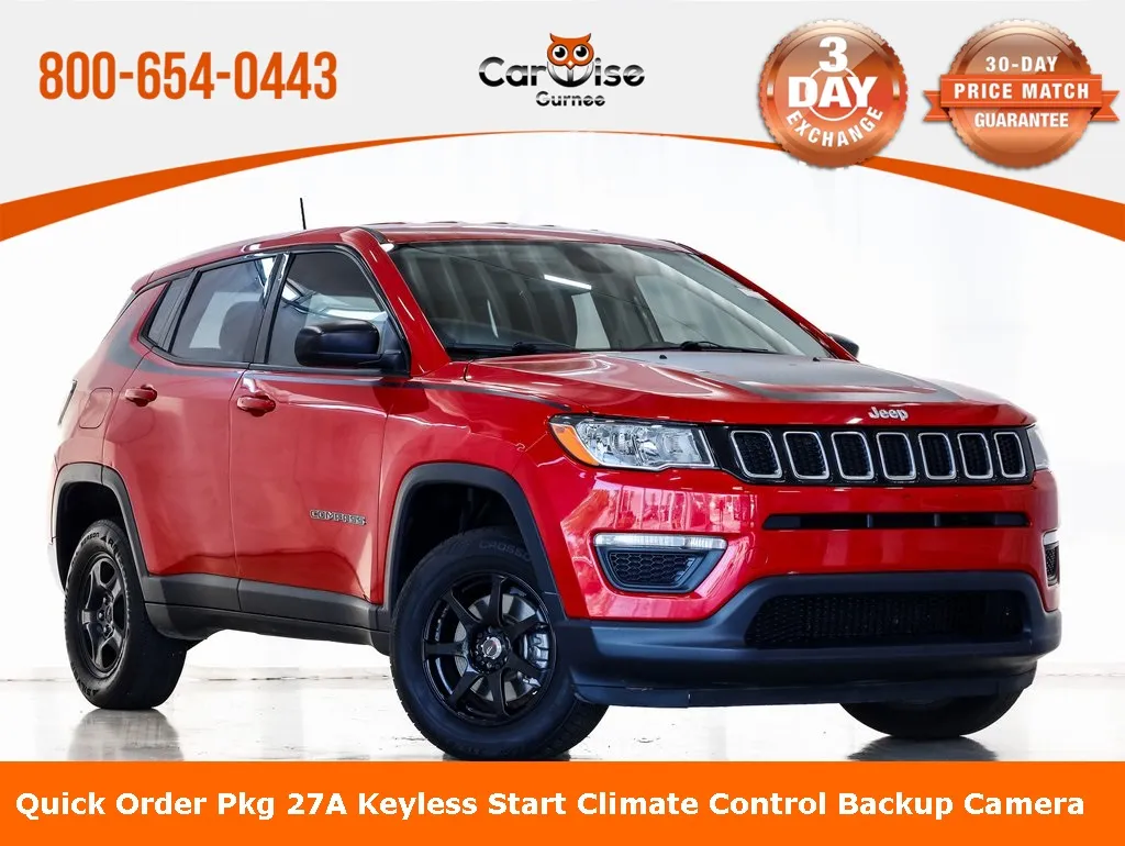 Red 2018 Jeep Compass Sport for sale in Gurnee, IL