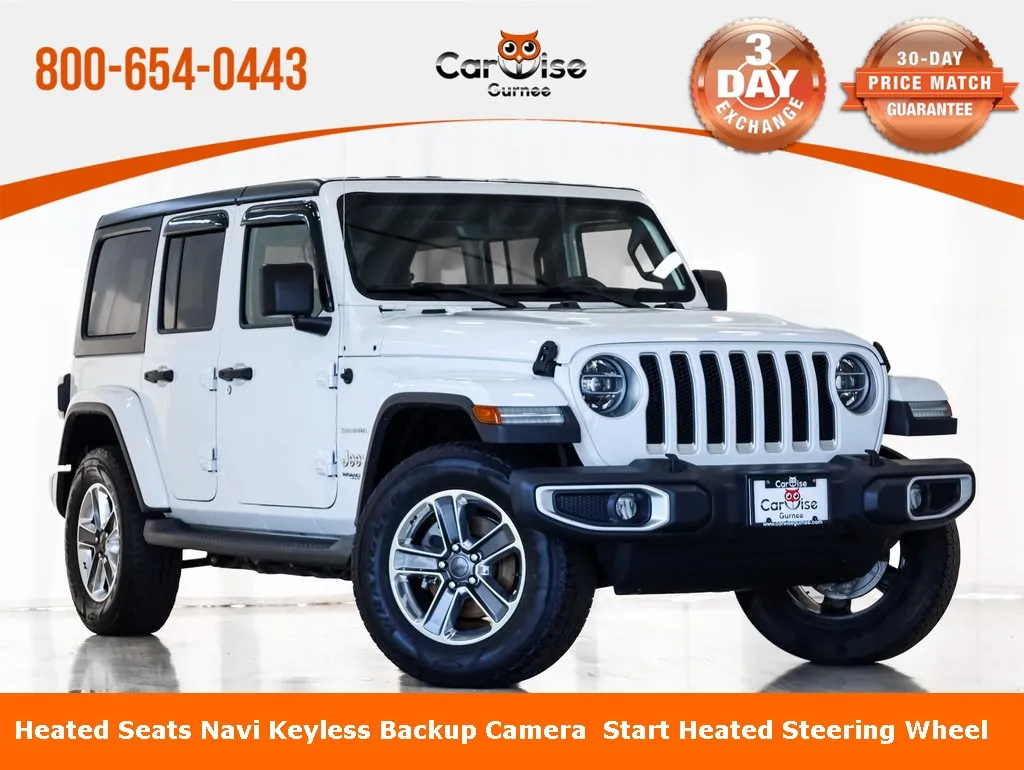 White 2020 Jeep Wrangler Unlimited Sahara for sale in Gurnee, IL