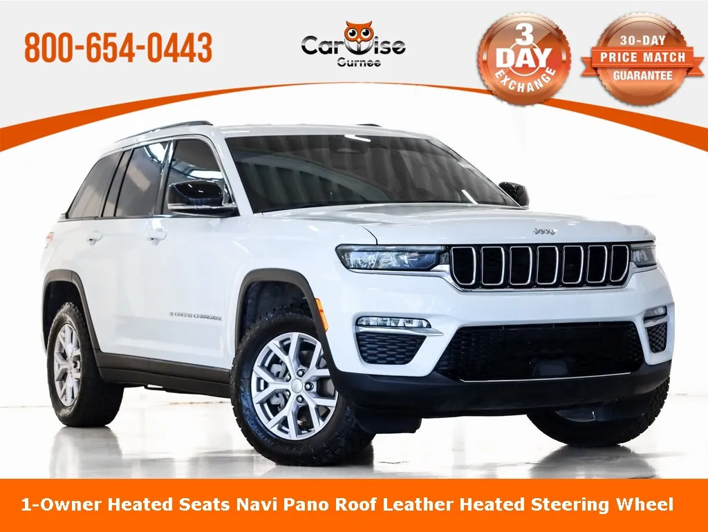White 2022 Jeep Grand Cherokee Limited for sale in Gurnee, IL