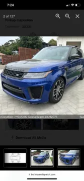 Blue 2018 Land Rover Range Rover Sport SVR for sale in Gurnee, IL