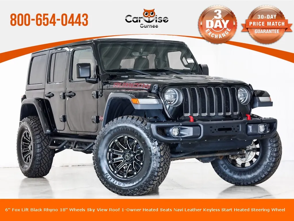 Black 2018 Jeep Wrangler Unlimited Rubicon for sale in Gurnee, IL
