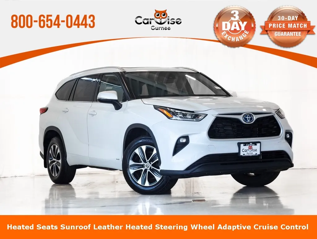 White 2022 Toyota Highlander Hybrid XLE for sale in Gurnee, IL