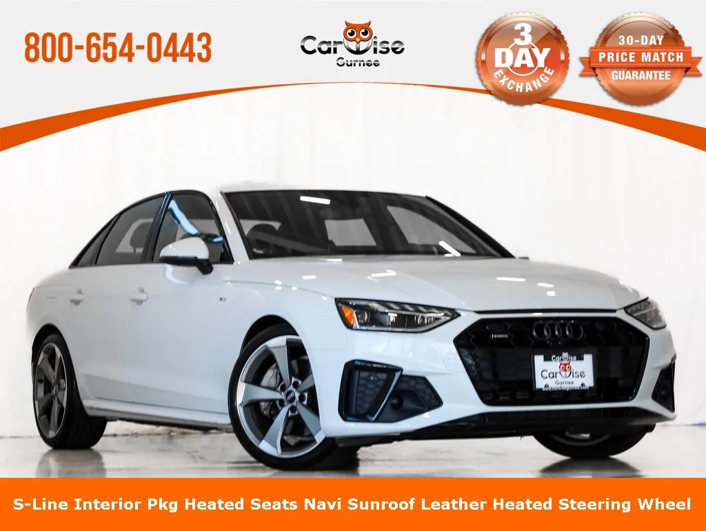 White 2021 Audi A4 45 S line Premium Plus for sale in Gurnee, IL