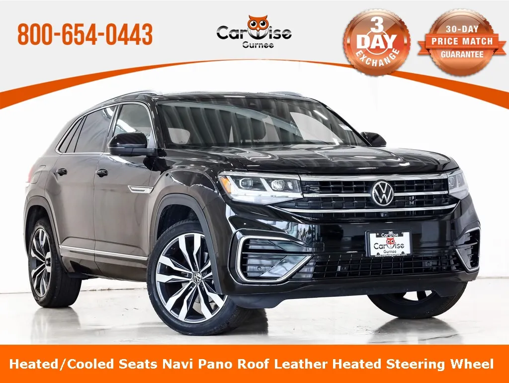 Black 2021 Volkswagen Atlas Cross Sport 3.6L V6 SEL Premium R-Line for sale in Gurnee, IL