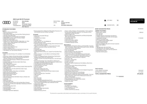 Another view of 2023 Audi Q8 55 Premium for sale in Gurnee, IL at CarWise Gurnee