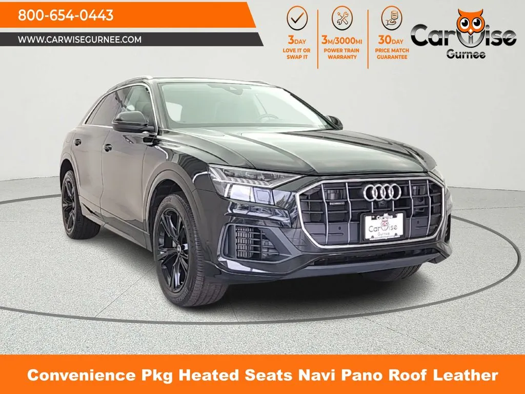 Black 2023 Audi Q8 55 Premium for sale in Gurnee, IL