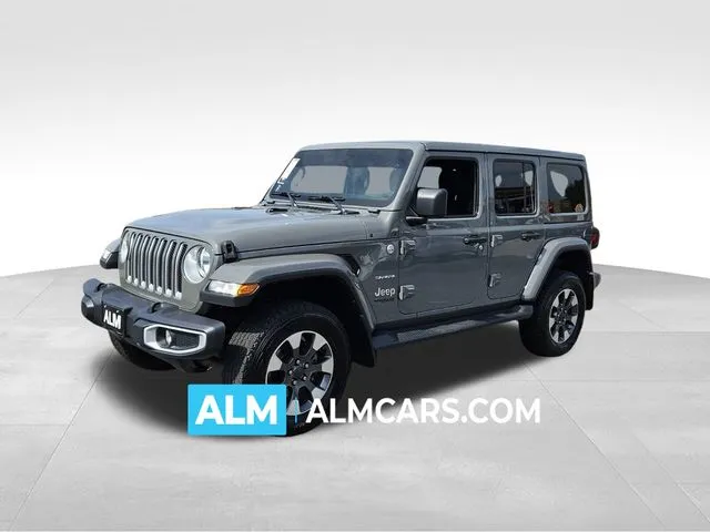 Gray 2021 Jeep Wrangler Unlimited Sahara for sale in Perry, GA