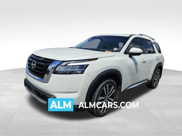 White 2024 Nissan Pathfinder Platinum for sale in Perry, GA