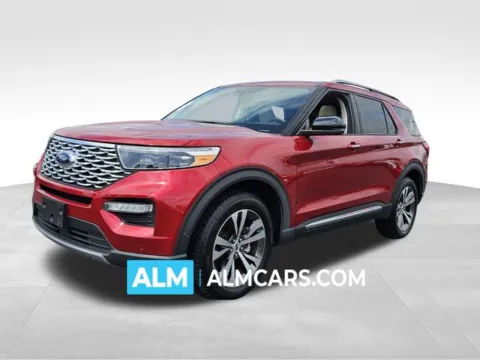 Red 2020 Ford Explorer Platinum for sale in Perry, GA