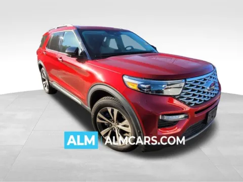 Red 2020 Ford Explorer Platinum for sale in Perry, GA
