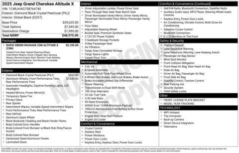 More photos of 2025 Jeep Grand Cherokee Altitude X at ALM CDJR Perry, GA