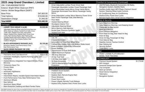 More photos of 2025 Jeep Grand Cherokee L Limited at ALM CDJR Perry, GA