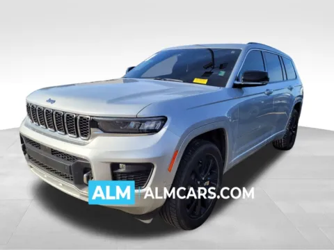 Silver 2021 Jeep Grand Cherokee L Overland for sale in Perry, GA