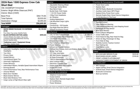 More photos of 2026 Ram 1500 Express at ALM CDJR Perry, GA