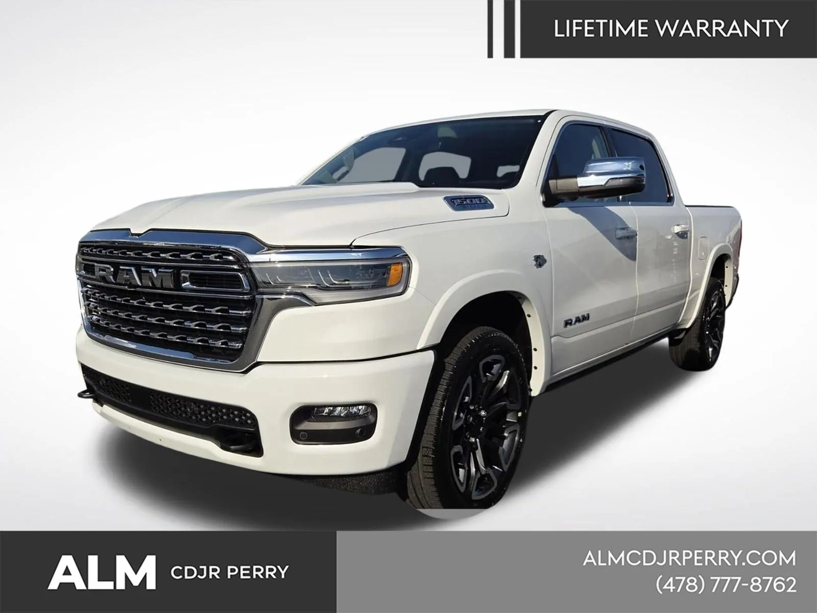 White 2026 Ram 1500 Limited for sale in Perry, GA