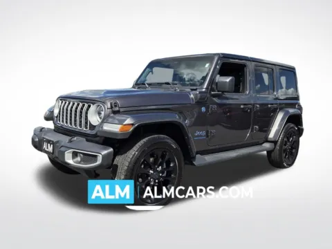 Gray 2025 Jeep Wrangler Sahara 4xe for sale in Perry, GA